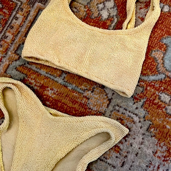 Crinkle bikini BoHo Rose (like Hunza G) one size - Picture 2 of 4